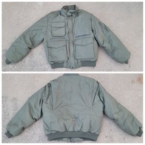 Vtg Camel Aircrews Only Goose down Feathers Aviator Bomber Jacket